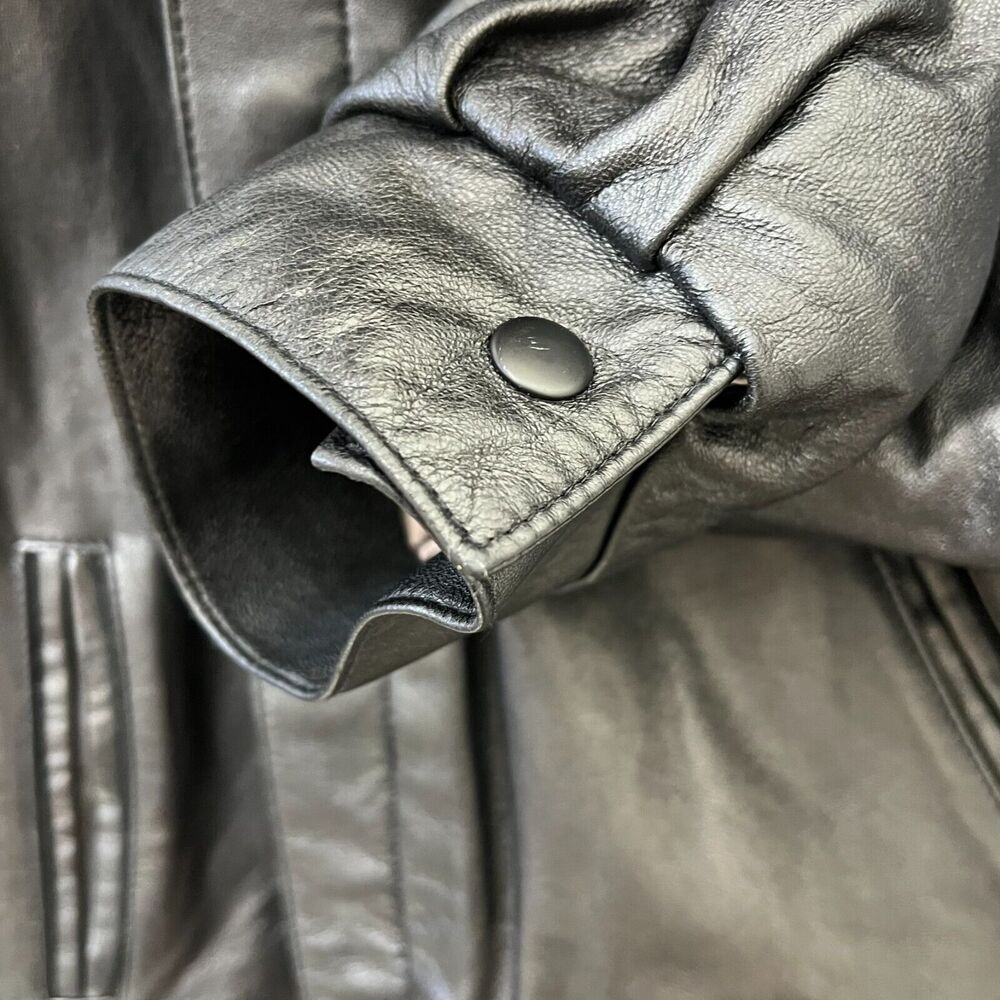 Collectible Vintage Nike Big Swoosh Varisty Leather Bomber Jacket – Size XXL - Picture 16 of 16
